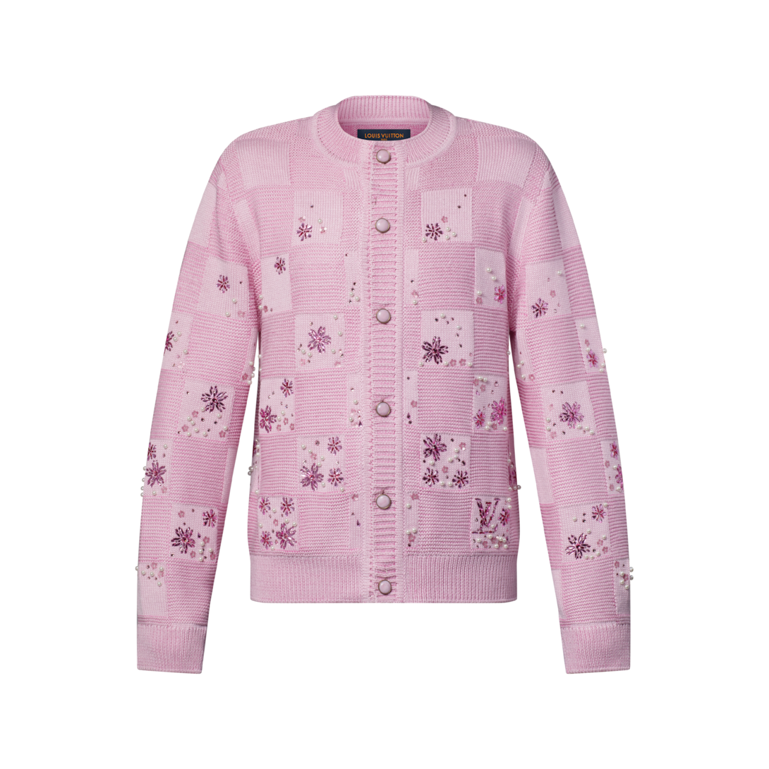 Louis Vuitton 多色カーディガン Damier Embroidered Cardigan - Ready-to-Wear | LOUIS VUITTON